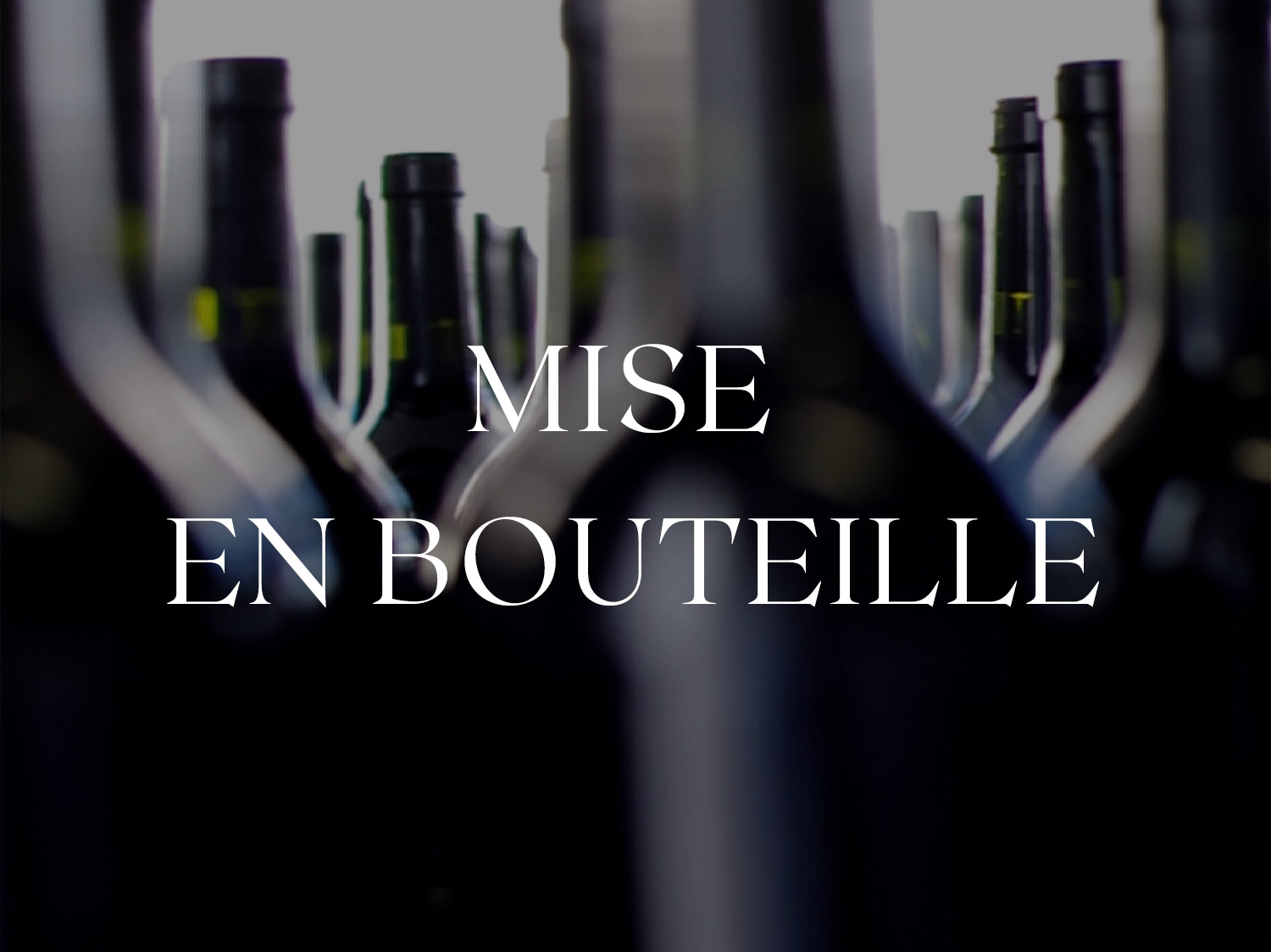 La mise en bouteille